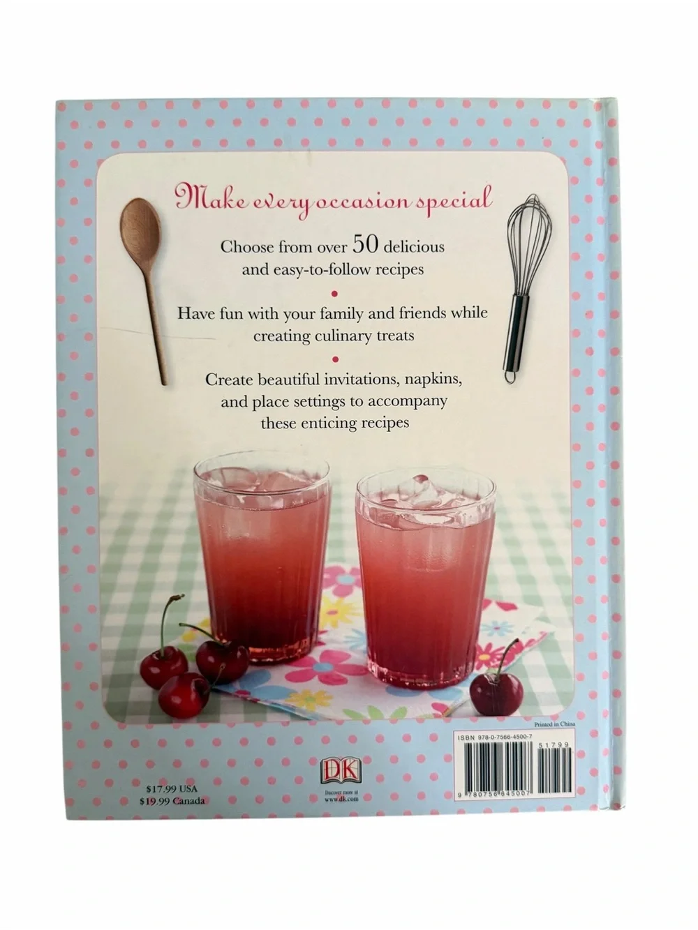DK Hardback Cookbook for Girls with Over 45 Dishes to Make